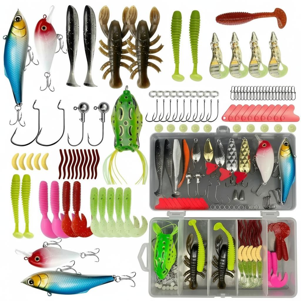 133Pcs Premium Fishing Lures T - Fishing Hook Jig 评论和价格