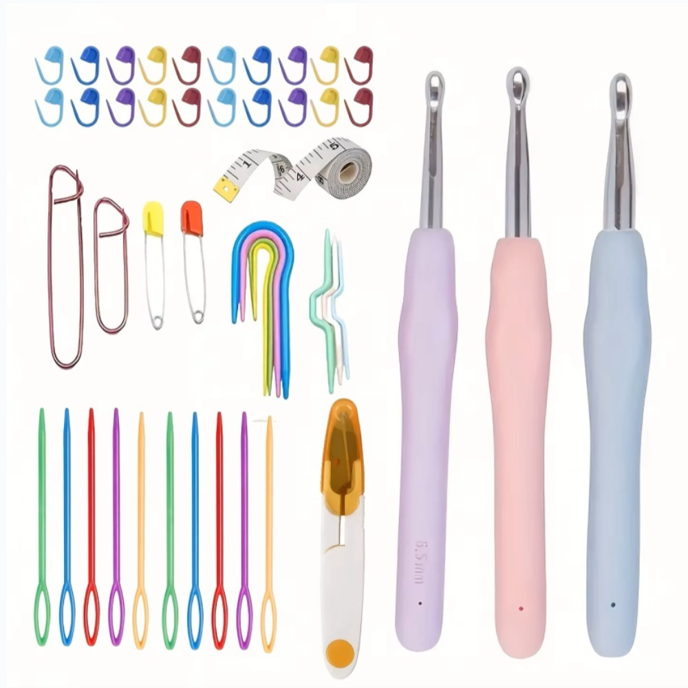 Ergonomic Crochet Hooks Set La - Fishing Hook Size 评论和价格