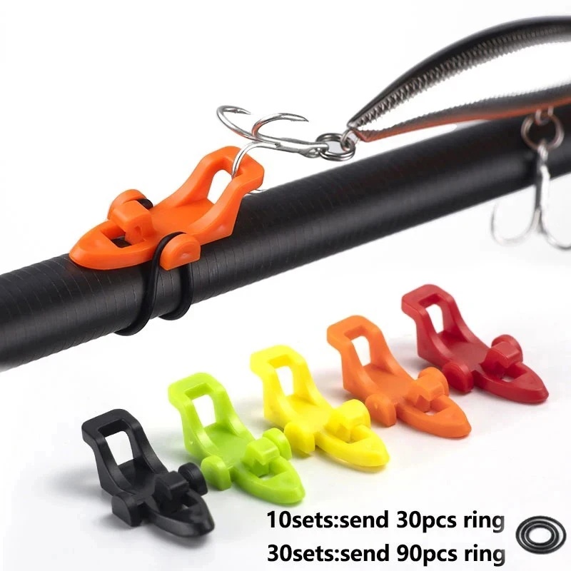 10-20sets Fishing Rod Pole Hoo - Fishing Hook Jig 评论和价格